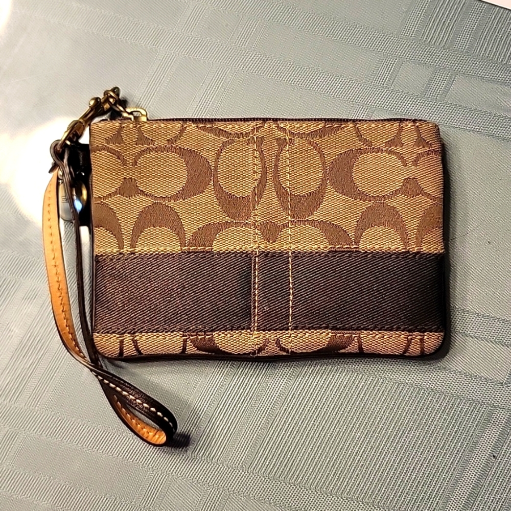 Classic Coach Wristlet